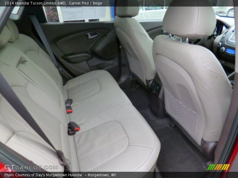 Garnet Red / Beige 2014 Hyundai Tucson Limited AWD