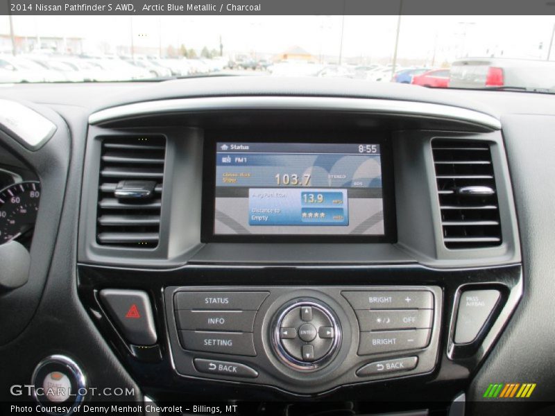 Arctic Blue Metallic / Charcoal 2014 Nissan Pathfinder S AWD