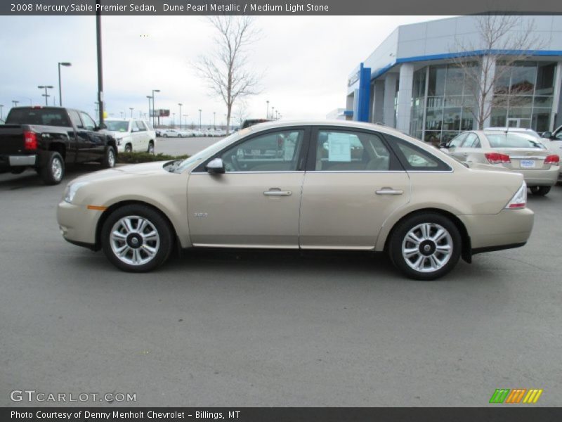 Dune Pearl Metallic / Medium Light Stone 2008 Mercury Sable Premier Sedan