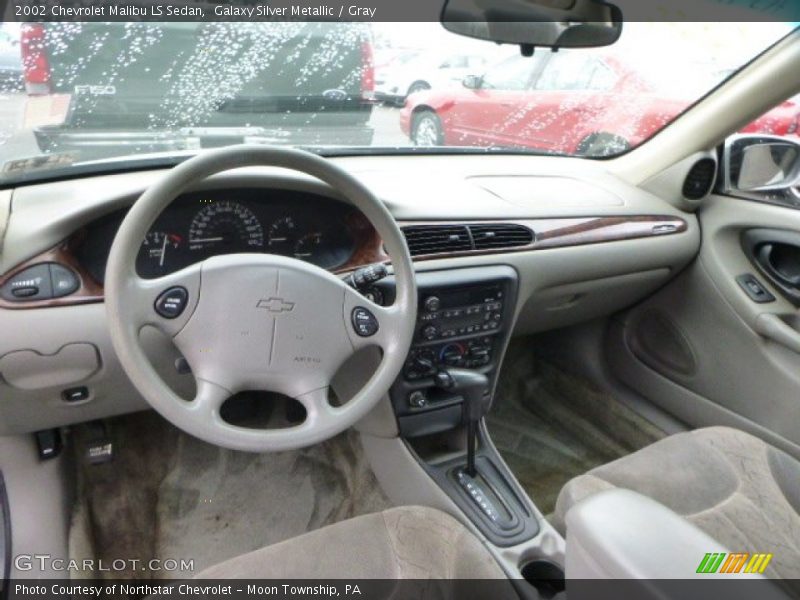 Galaxy Silver Metallic / Gray 2002 Chevrolet Malibu LS Sedan