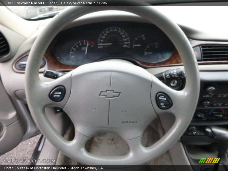 Galaxy Silver Metallic / Gray 2002 Chevrolet Malibu LS Sedan