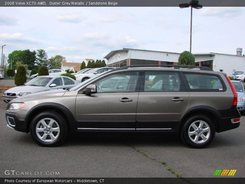 Oyster Grey Metallic / Sandstone Beige 2008 Volvo XC70 AWD