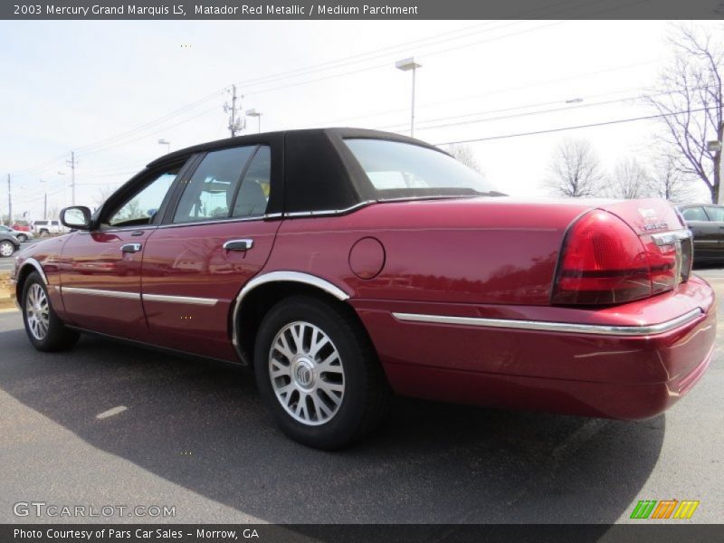 Matador Red Metallic / Medium Parchment 2003 Mercury Grand Marquis LS