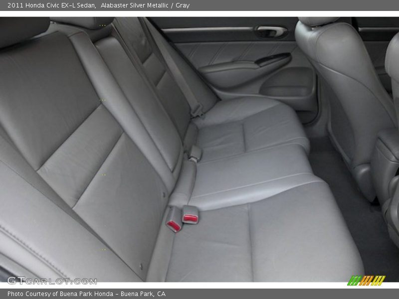 Alabaster Silver Metallic / Gray 2011 Honda Civic EX-L Sedan