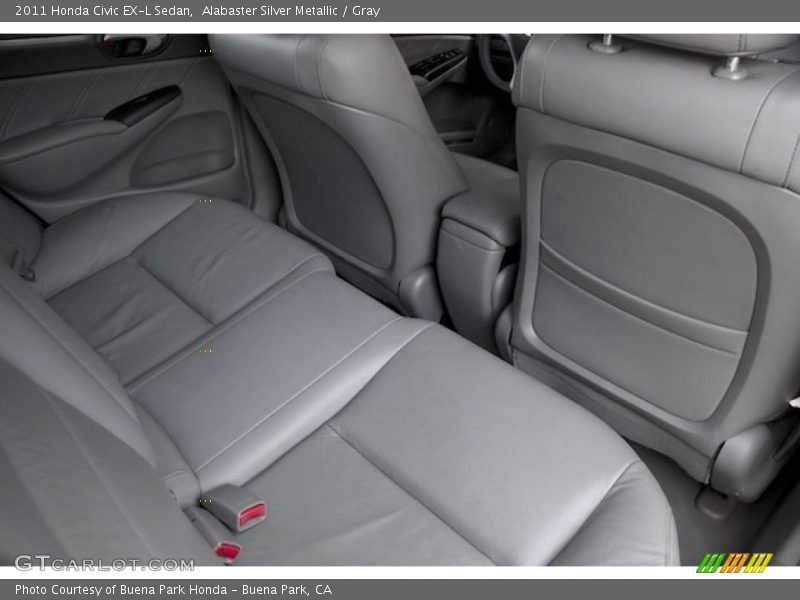 Alabaster Silver Metallic / Gray 2011 Honda Civic EX-L Sedan