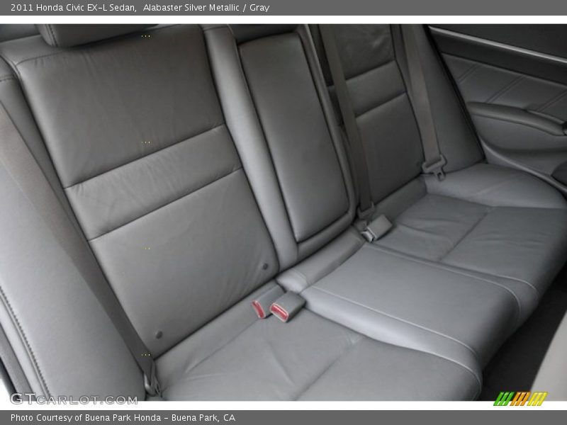 Alabaster Silver Metallic / Gray 2011 Honda Civic EX-L Sedan