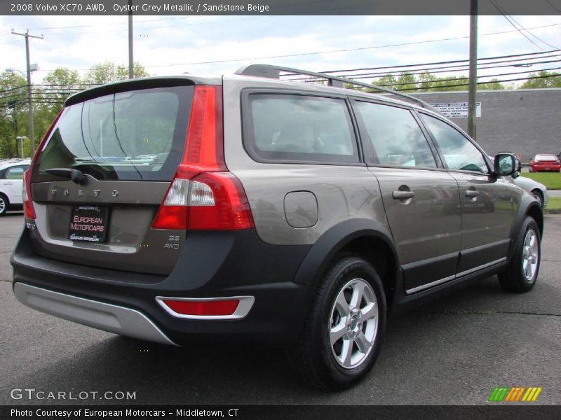 Oyster Grey Metallic / Sandstone Beige 2008 Volvo XC70 AWD