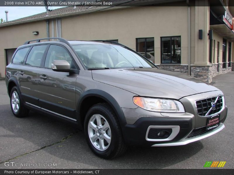 Oyster Grey Metallic / Sandstone Beige 2008 Volvo XC70 AWD