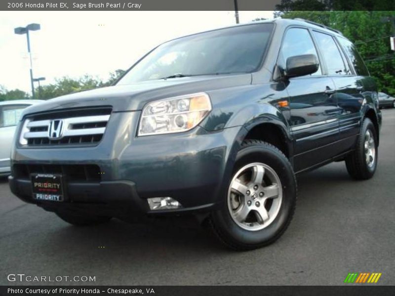 Sage Brush Pearl / Gray 2006 Honda Pilot EX