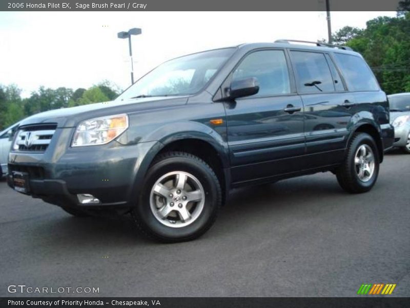 Sage Brush Pearl / Gray 2006 Honda Pilot EX