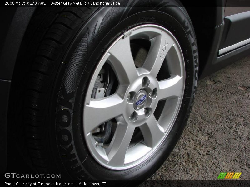 Oyster Grey Metallic / Sandstone Beige 2008 Volvo XC70 AWD