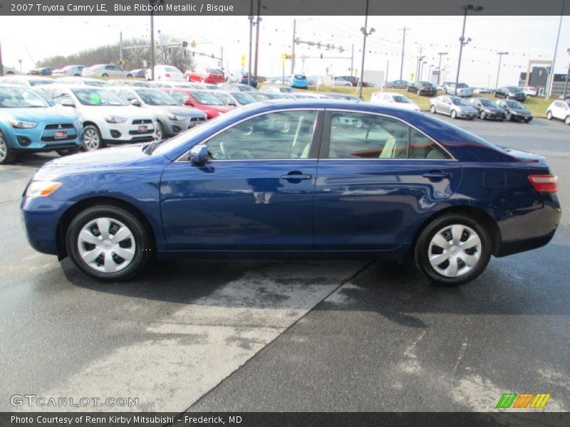 Blue Ribbon Metallic / Bisque 2007 Toyota Camry LE