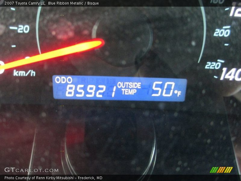 Blue Ribbon Metallic / Bisque 2007 Toyota Camry LE