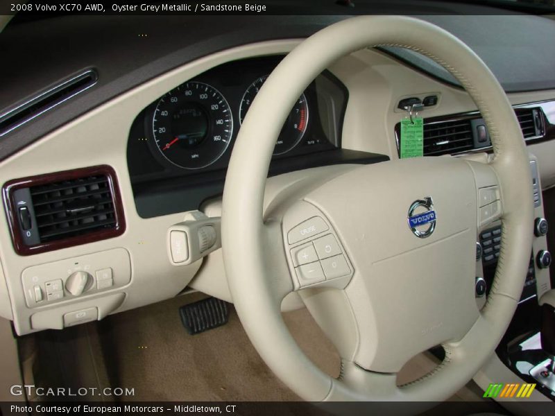 Oyster Grey Metallic / Sandstone Beige 2008 Volvo XC70 AWD
