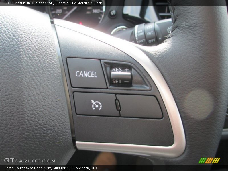 Cosmic Blue Metallic / Black 2014 Mitsubishi Outlander SE