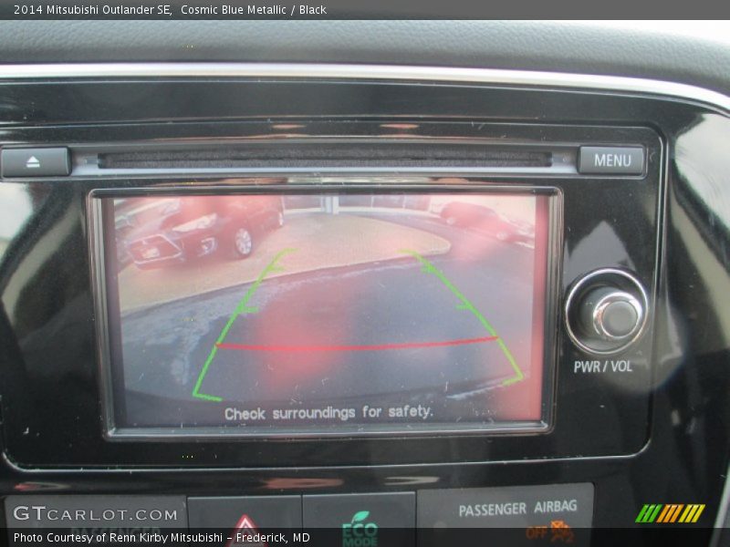 Cosmic Blue Metallic / Black 2014 Mitsubishi Outlander SE