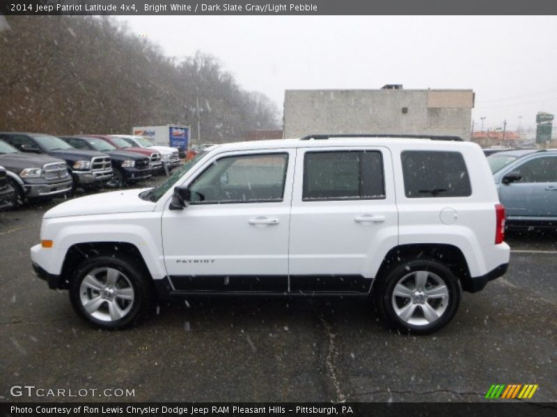 Bright White / Dark Slate Gray/Light Pebble 2014 Jeep Patriot Latitude 4x4