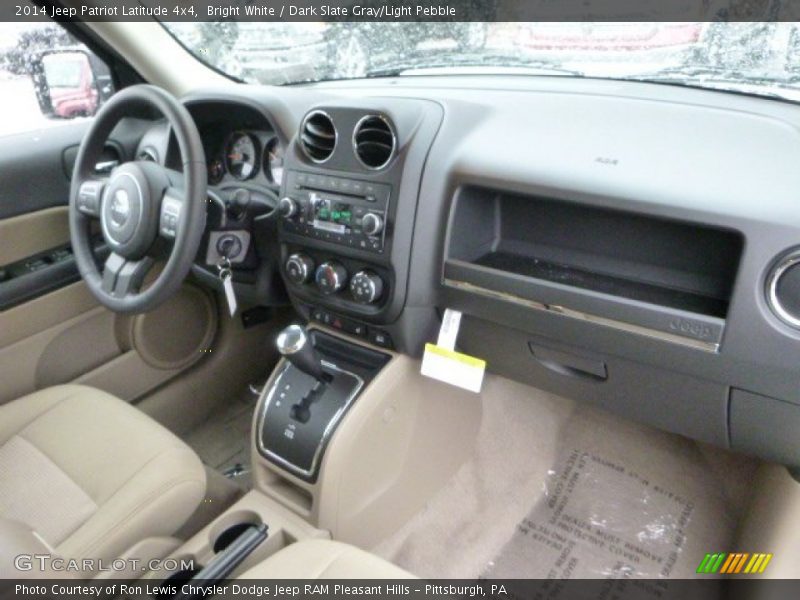 Bright White / Dark Slate Gray/Light Pebble 2014 Jeep Patriot Latitude 4x4