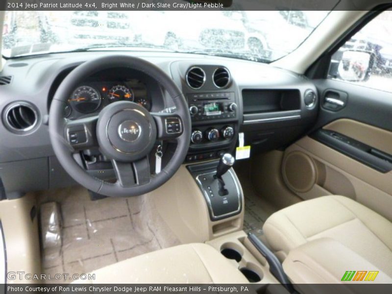Bright White / Dark Slate Gray/Light Pebble 2014 Jeep Patriot Latitude 4x4