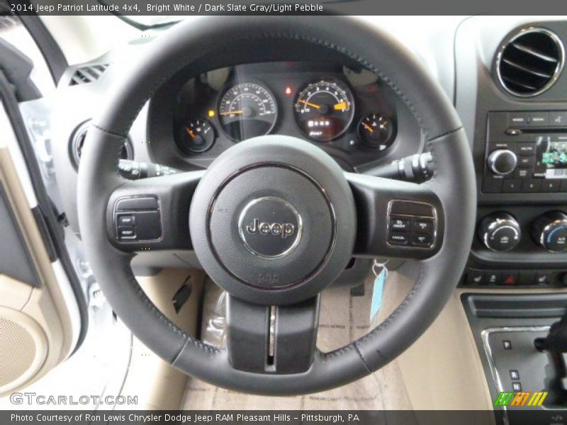 Bright White / Dark Slate Gray/Light Pebble 2014 Jeep Patriot Latitude 4x4