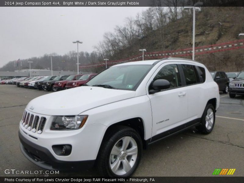Bright White / Dark Slate Gray/Light Pebble 2014 Jeep Compass Sport 4x4