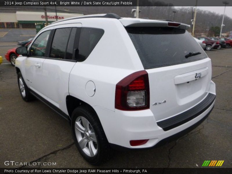 Bright White / Dark Slate Gray/Light Pebble 2014 Jeep Compass Sport 4x4
