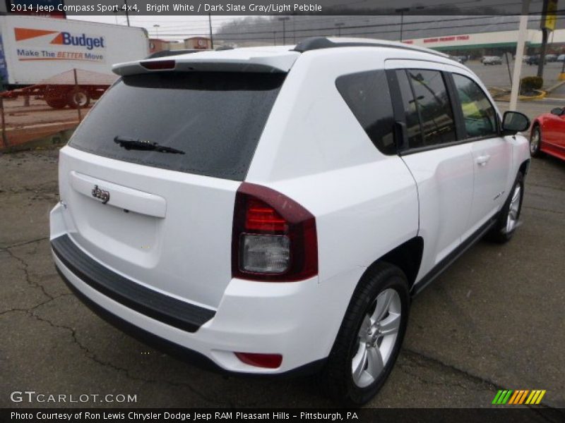 Bright White / Dark Slate Gray/Light Pebble 2014 Jeep Compass Sport 4x4