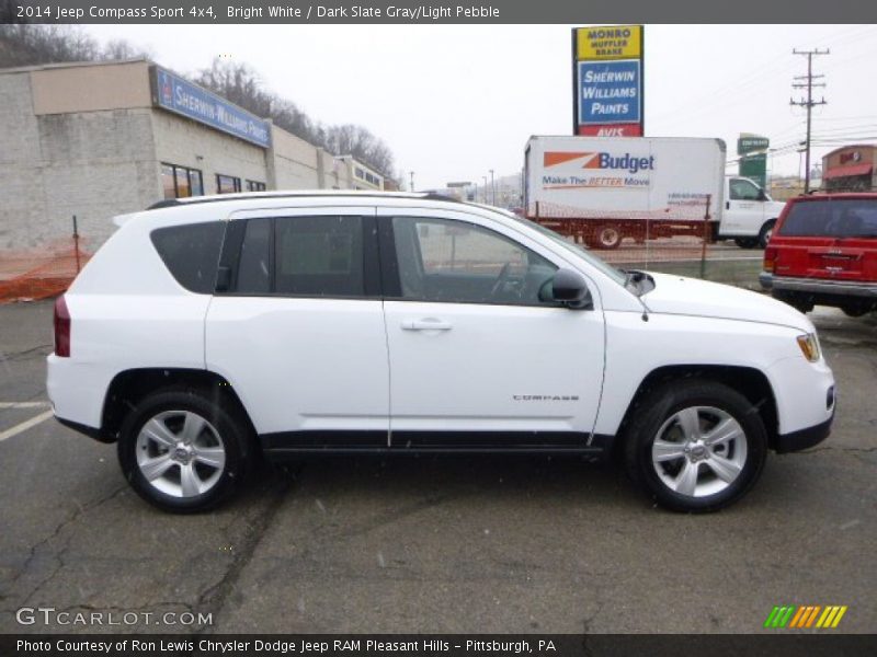 Bright White / Dark Slate Gray/Light Pebble 2014 Jeep Compass Sport 4x4