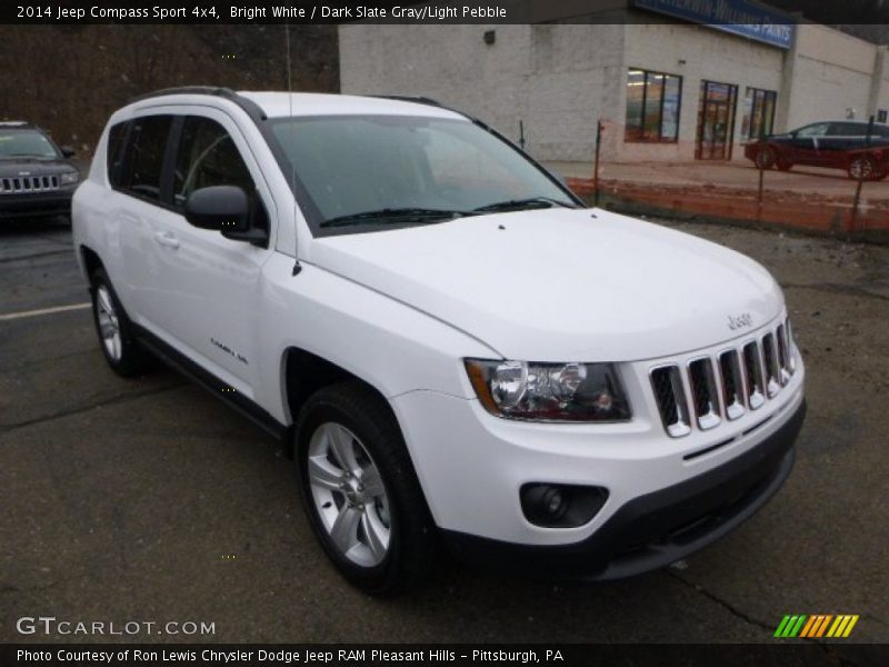 Bright White / Dark Slate Gray/Light Pebble 2014 Jeep Compass Sport 4x4