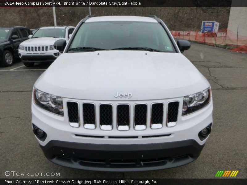 Bright White / Dark Slate Gray/Light Pebble 2014 Jeep Compass Sport 4x4