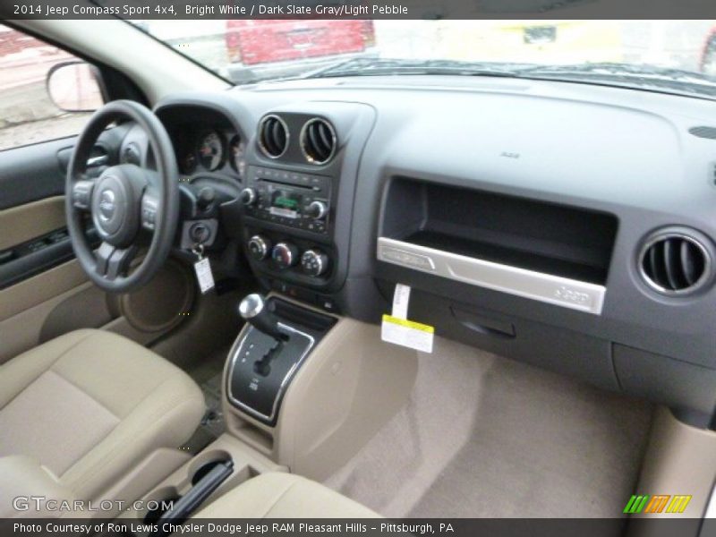 Bright White / Dark Slate Gray/Light Pebble 2014 Jeep Compass Sport 4x4