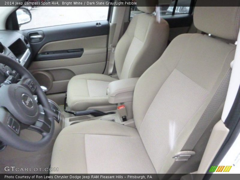Bright White / Dark Slate Gray/Light Pebble 2014 Jeep Compass Sport 4x4