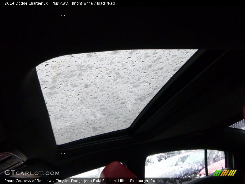 Bright White / Black/Red 2014 Dodge Charger SXT Plus AWD