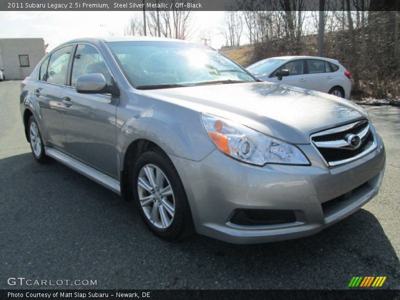 Steel Silver Metallic / Off-Black 2011 Subaru Legacy 2.5i Premium