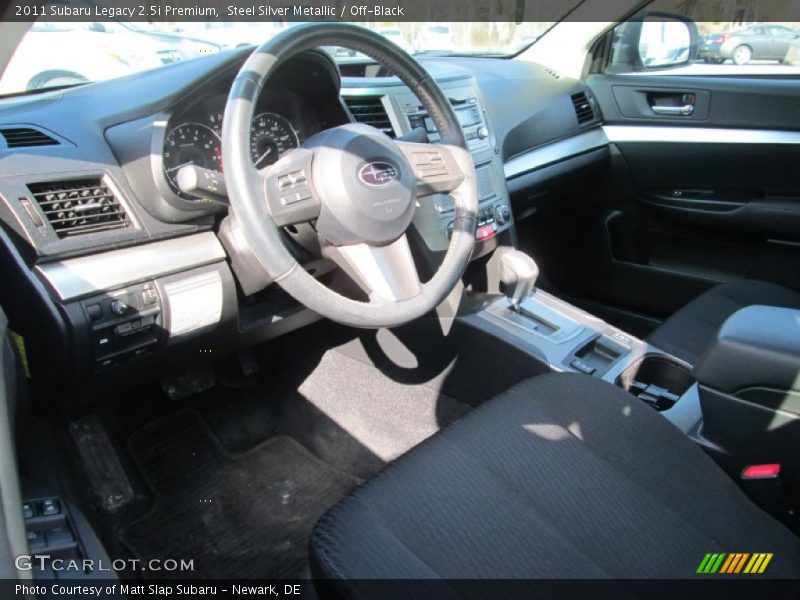Steel Silver Metallic / Off-Black 2011 Subaru Legacy 2.5i Premium