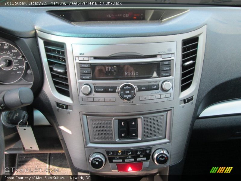 Steel Silver Metallic / Off-Black 2011 Subaru Legacy 2.5i Premium