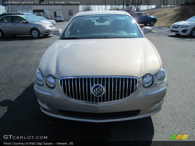 Gold Mist Metallic / Neutral 2009 Buick LaCrosse CX