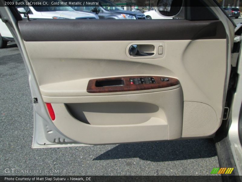 Gold Mist Metallic / Neutral 2009 Buick LaCrosse CX