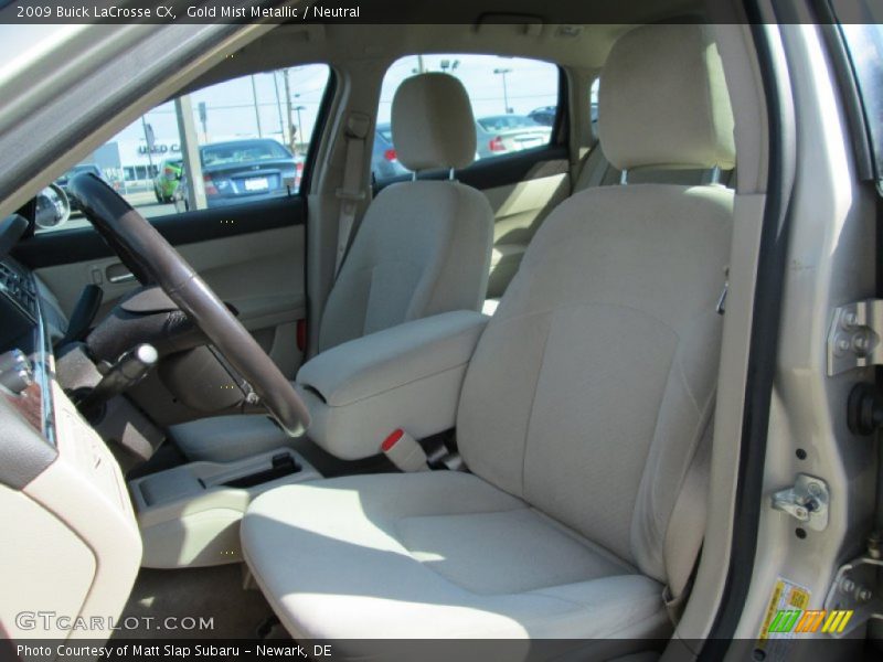 Gold Mist Metallic / Neutral 2009 Buick LaCrosse CX