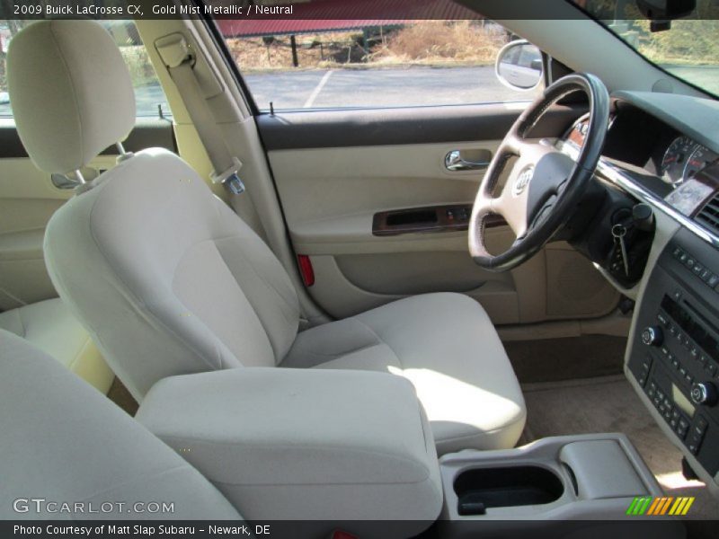 Gold Mist Metallic / Neutral 2009 Buick LaCrosse CX