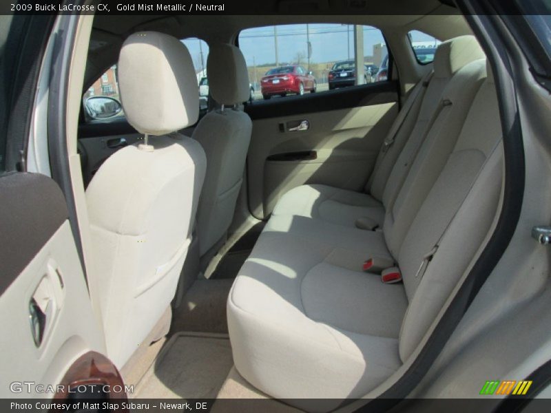 Gold Mist Metallic / Neutral 2009 Buick LaCrosse CX