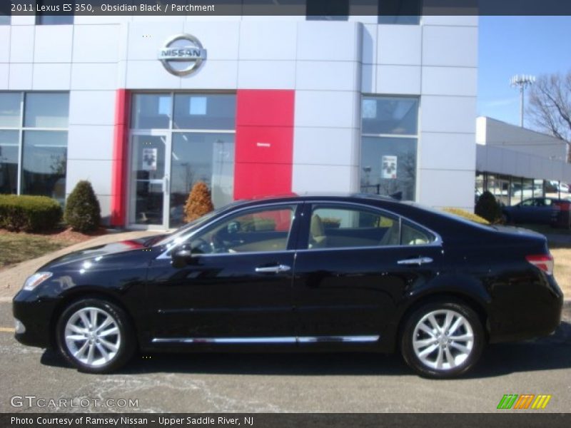 Obsidian Black / Parchment 2011 Lexus ES 350