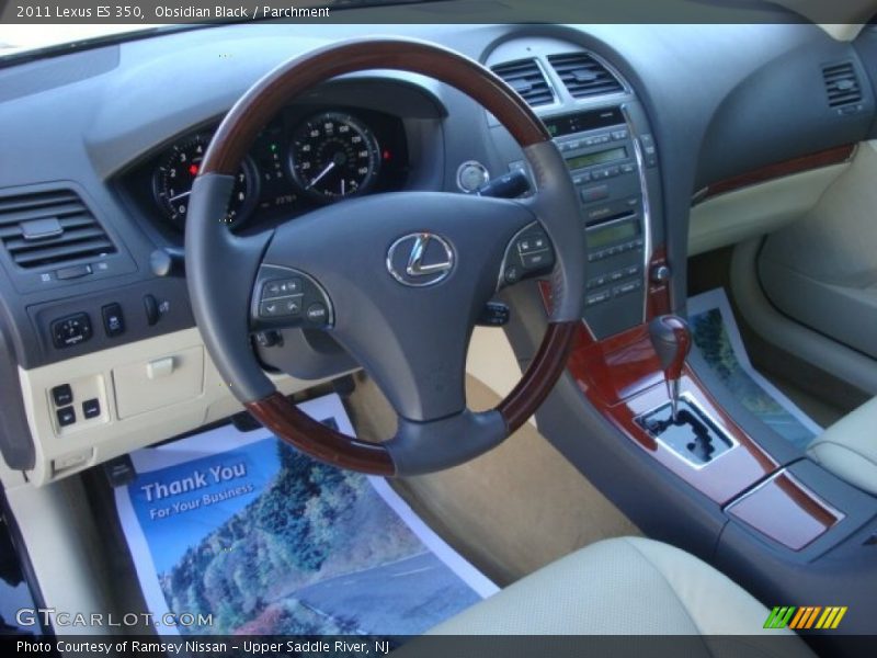 Obsidian Black / Parchment 2011 Lexus ES 350