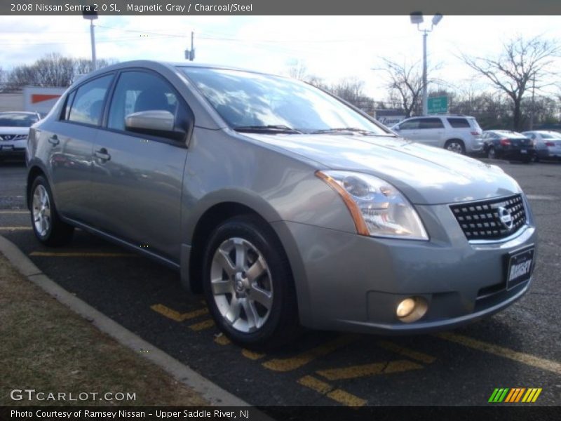 Magnetic Gray / Charcoal/Steel 2008 Nissan Sentra 2.0 SL