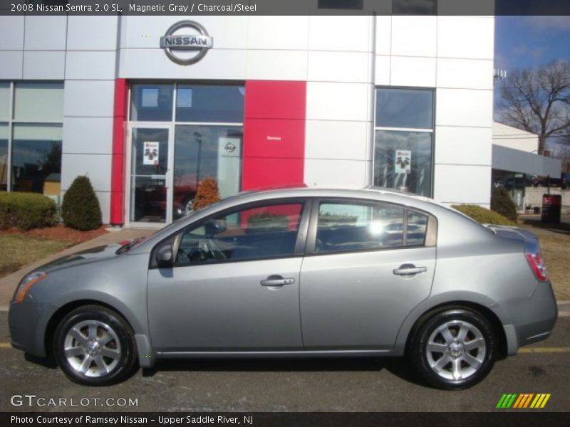 Magnetic Gray / Charcoal/Steel 2008 Nissan Sentra 2.0 SL