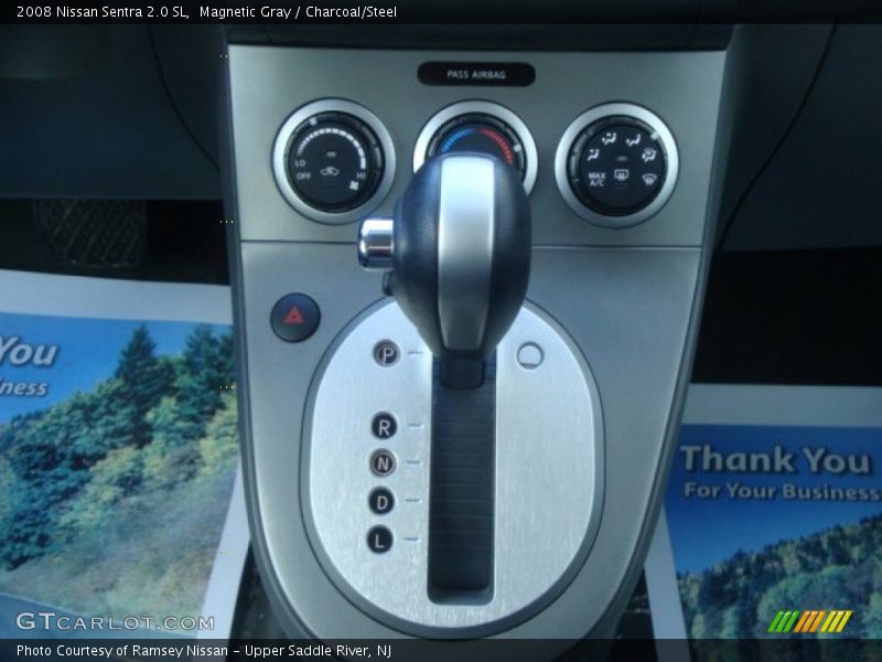 Magnetic Gray / Charcoal/Steel 2008 Nissan Sentra 2.0 SL