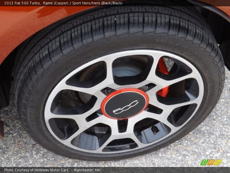 Rame (Copper) / Sport Nero/Nero (Black/Black) 2013 Fiat 500 Turbo