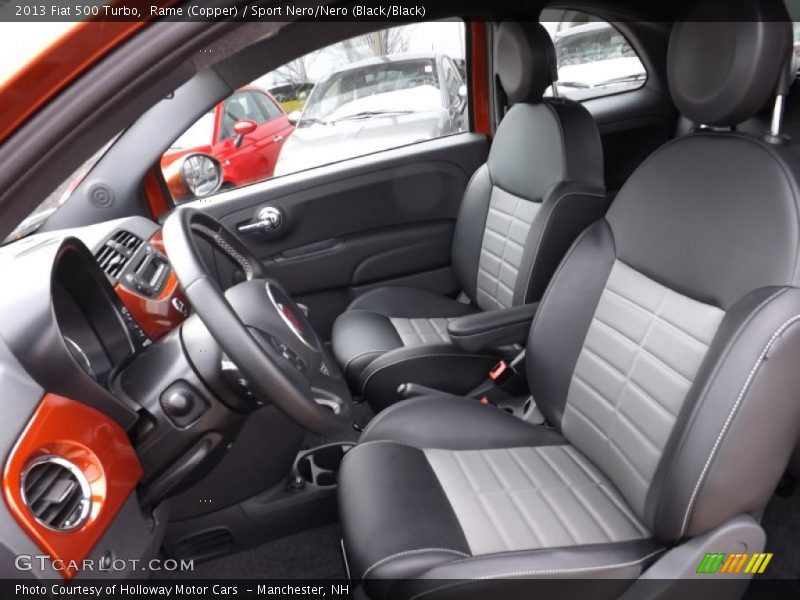 Rame (Copper) / Sport Nero/Nero (Black/Black) 2013 Fiat 500 Turbo