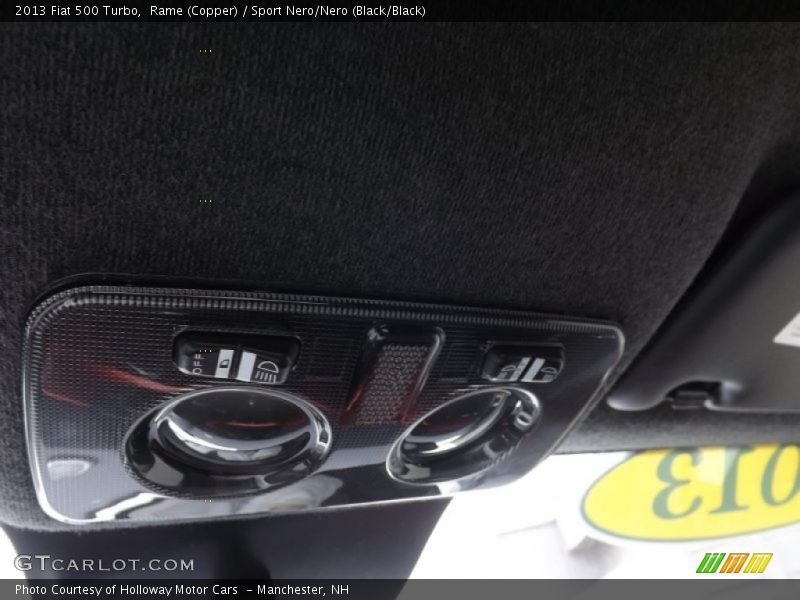 Rame (Copper) / Sport Nero/Nero (Black/Black) 2013 Fiat 500 Turbo