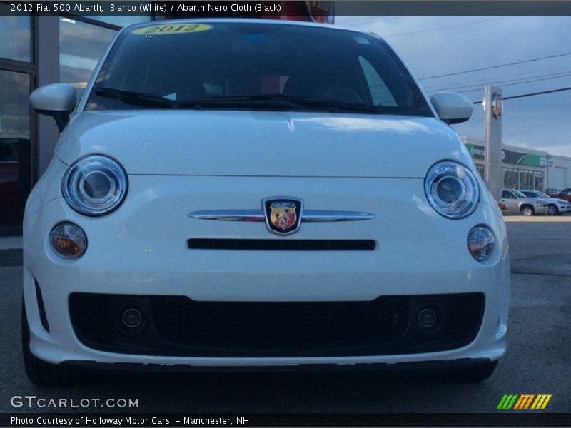 Bianco (White) / Abarth Nero Cloth (Black) 2012 Fiat 500 Abarth